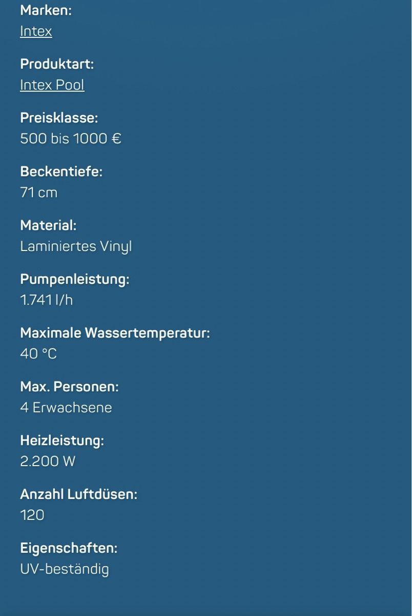 Intex Whirlpool: Intex Whirlpool 196 cm durchdchnitt – Gebraucht aus Adligenswil von Schutzengeli 1
