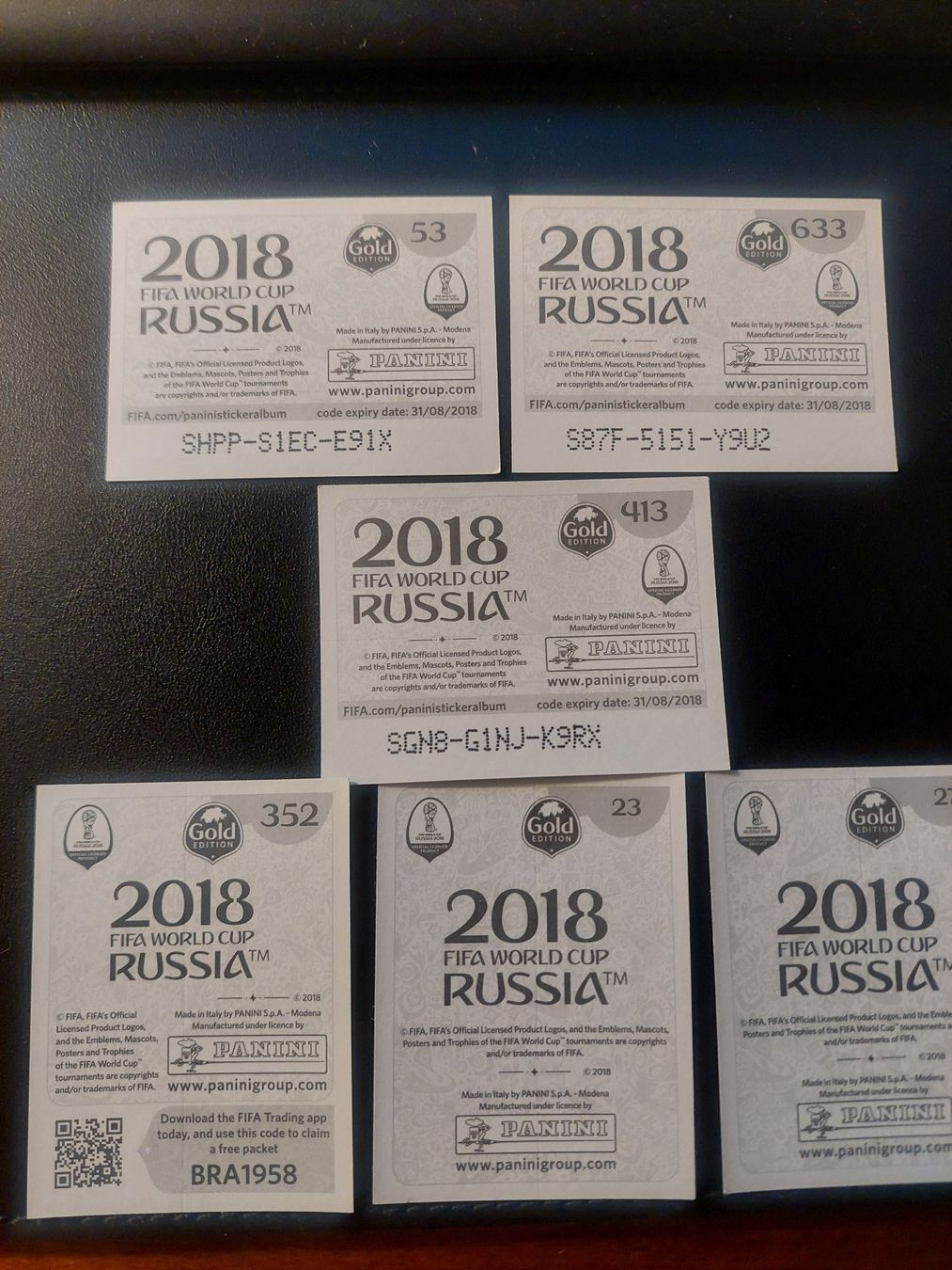 Panini Carte collezionabili: RUSSIA 2018 -6X stickers – Usato da Biel/Bienne venduto da Deboma 1
