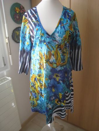 bunter Kaftan Caftano Bluse    Gr. S/M Positano by jean paul