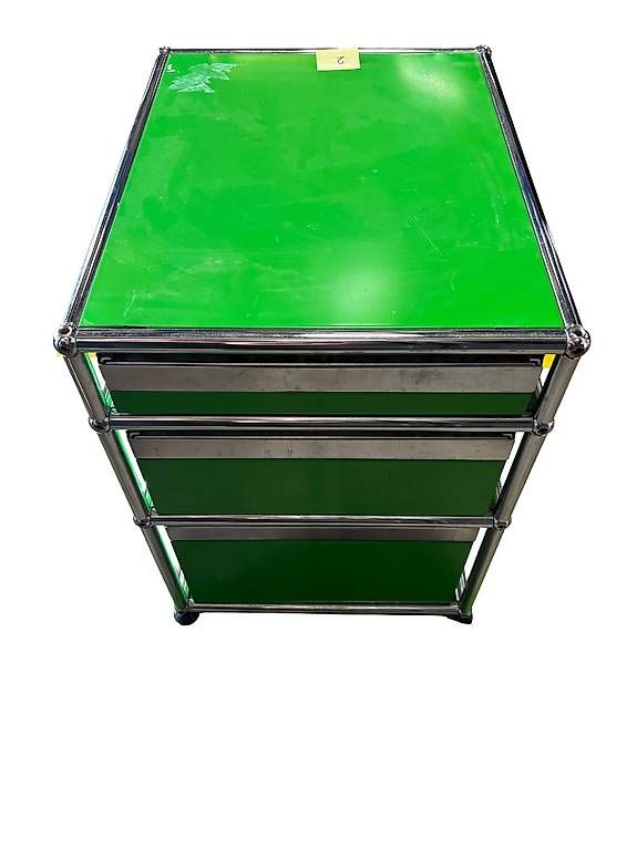 Korpus: USM Haller Korpus / Element  Grün mit 3 Schubladen – Gebraucht aus Bottmingen von lia_pf9x 2