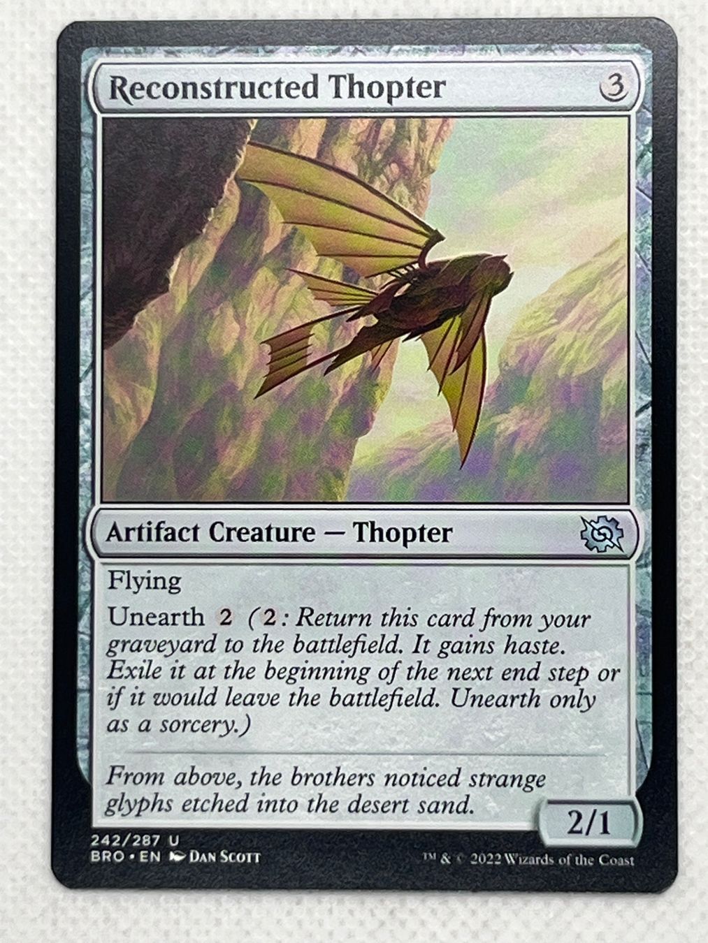 Magic The Gathering Sammelbilder & Trading cards: MTG Reconstructed Thopter BRO 242 Englisch Uncommon – Gebraucht aus Hinterkappelen von Kim1992