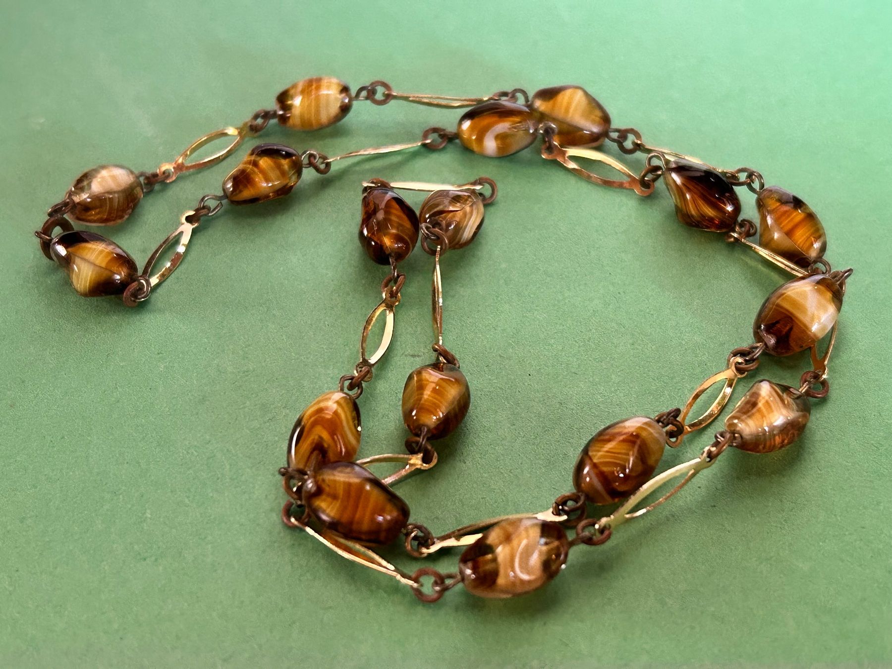 Catenine: Kette Tigeraugenstil (66cm) – Usato da Laufen venduto da Bellavitaboom