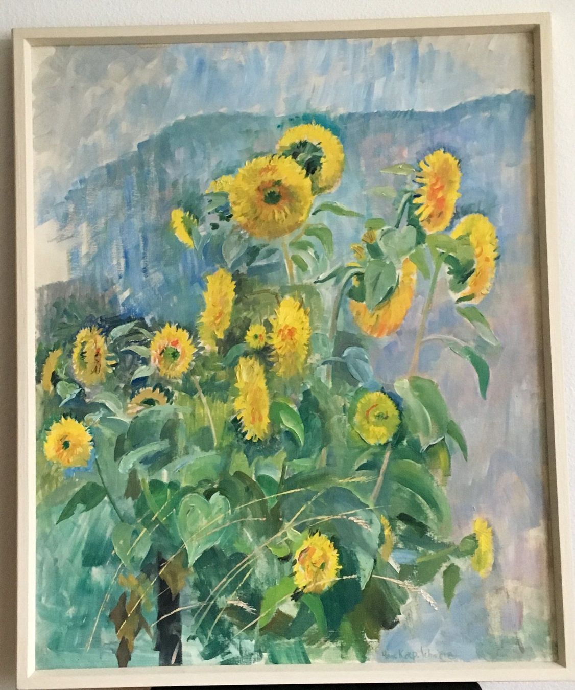Dipinti: Gemälde Sonnenblumen am Morgen – Nuovo (secondo la descrizione) da Zürich venduto da Buechi49