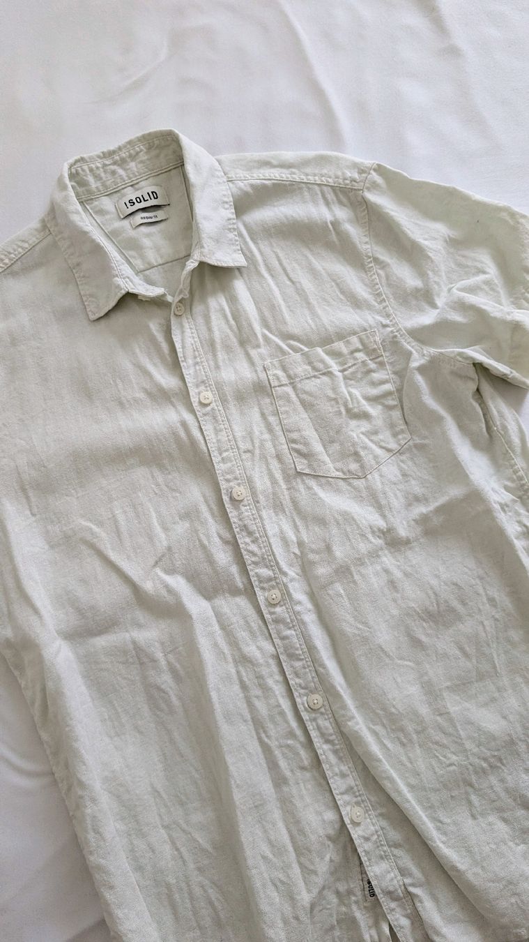 Camicie: 2 Linen T-shirts weiss+beige !solid Gr. M – Nuovo (secondo la descrizione) da Zürich venduto da adormideras 1