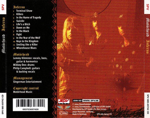 CD: CD Motörhead - Inferno (2004) – Usato da Möriken AG venduto da mineralia 1