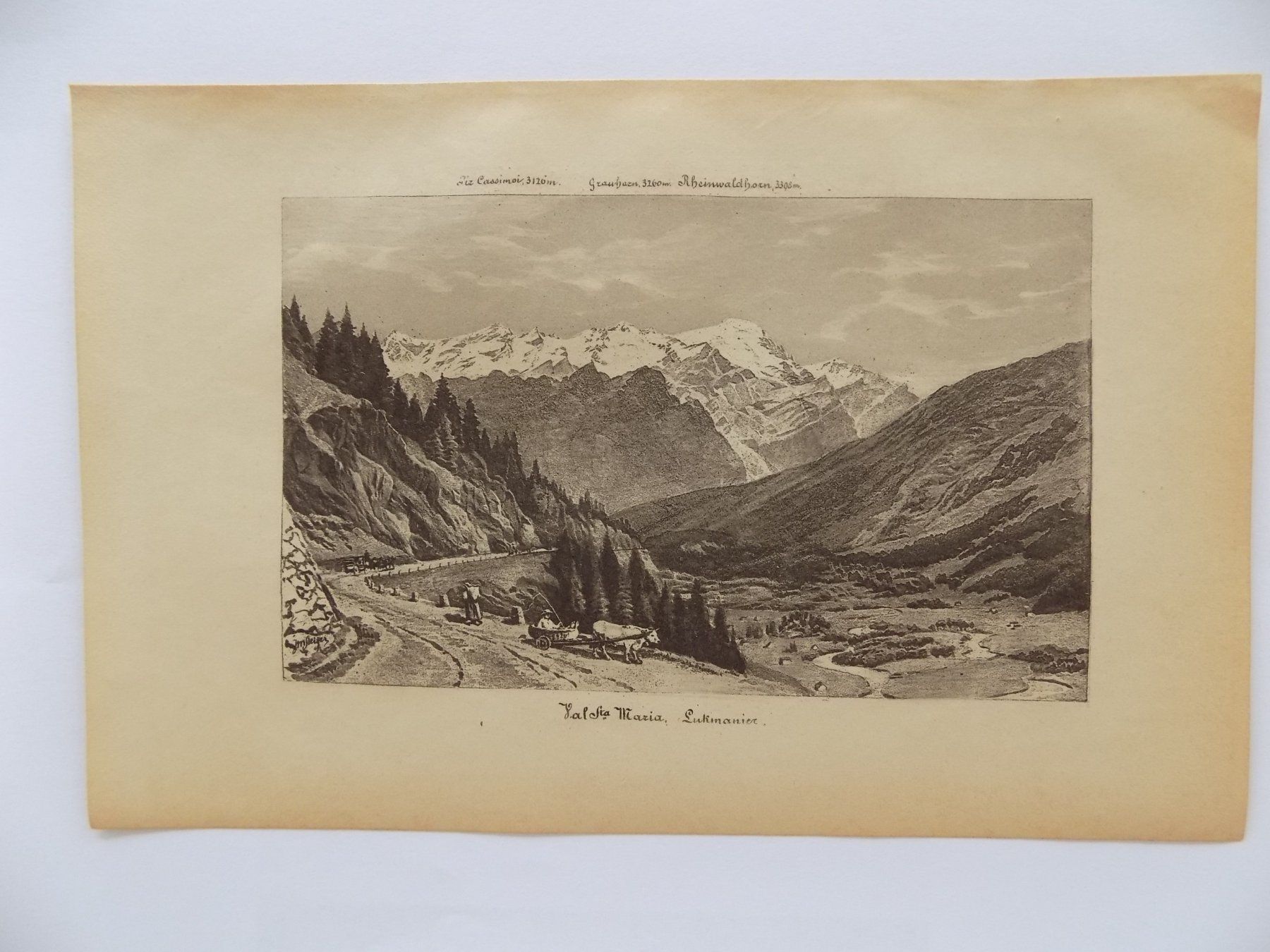 Stiche: Val Santa Maria Lukmanier Route – Gebraucht aus Risch von Rischli15