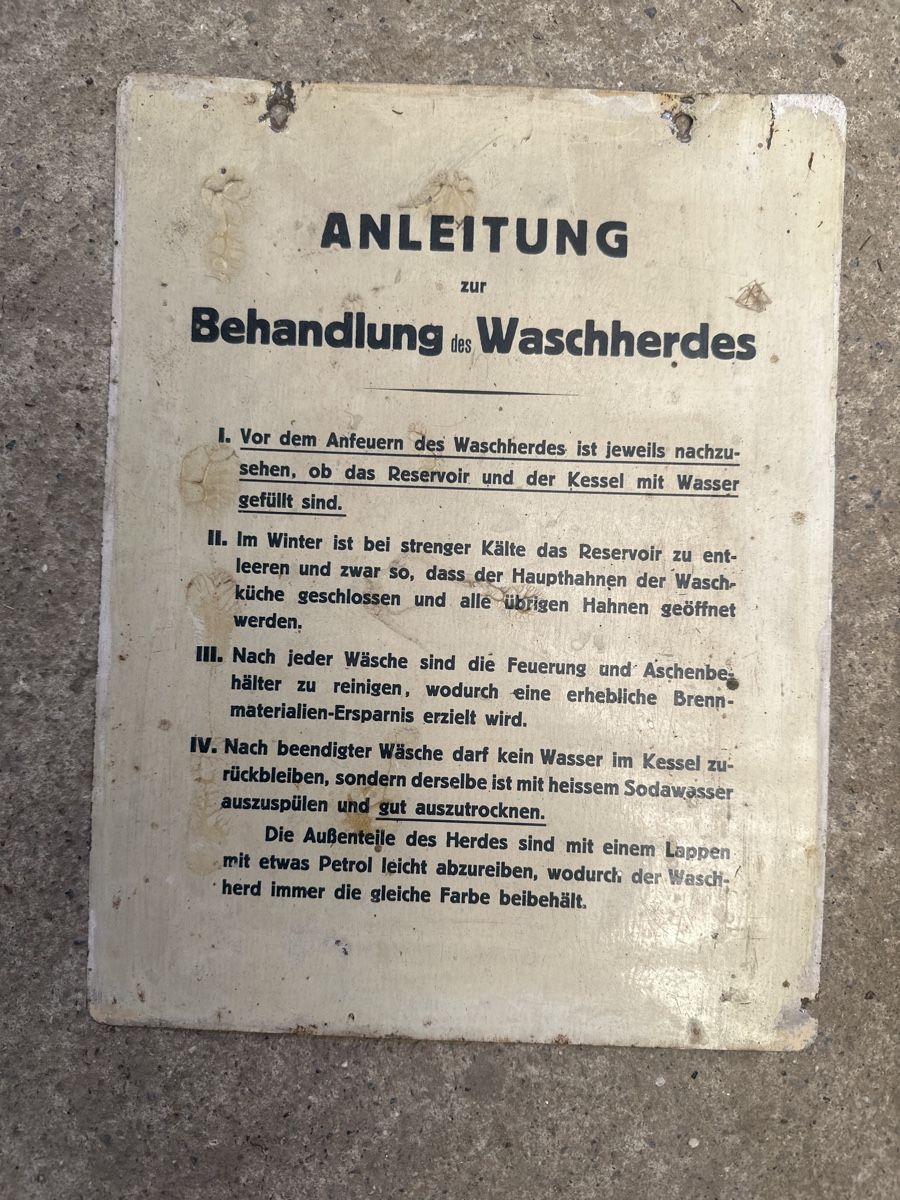 Schilder: 4 antike Blech- und Metall Schilder – Gebraucht aus Frauenfeld von aluma14 2