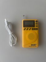 Kompaktes DAB+ & FM Taschenradio / Walk Radio (Gelb)