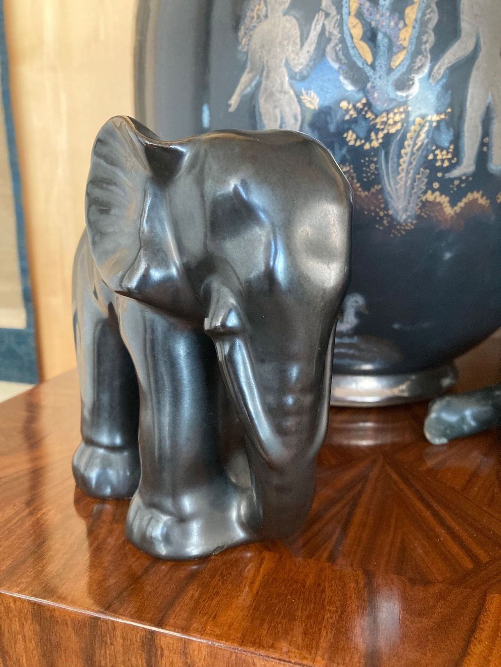 Statuette: ART DECO ELEFANT FIGUR KERAMIK – Usato da Zürich venduto da kostbares 2