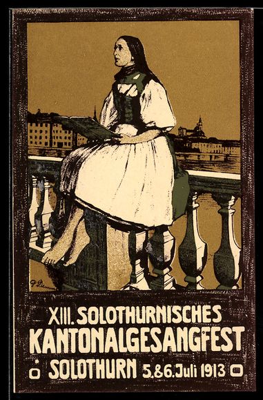 Ansichtskarten: Solothurn, XIII. Solothurnisches Kantona – Gebraucht aus Berlin von bartko-reher