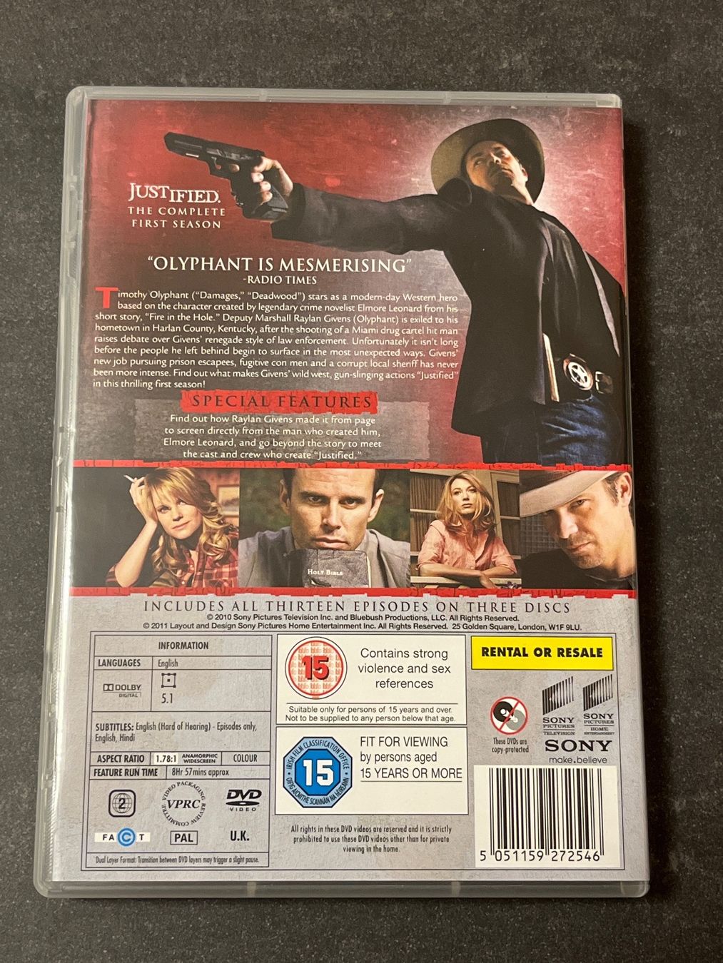Tutti i DVDs: DVD Justified 1st season – Usato da Aarau venduto da Swifty03 1