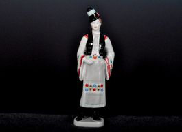 🧑‍🌾 Hollohaza Porzellanfigur Mann – Handbemalt