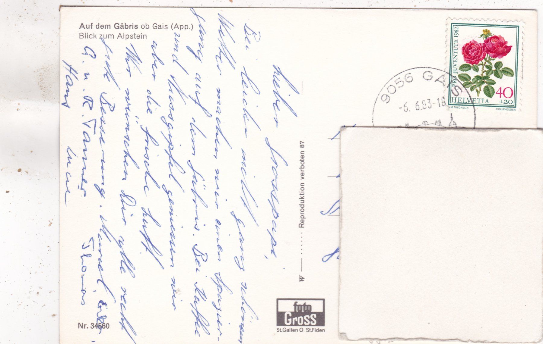 Cartoline postali: Auf dem Gäbris 1983 – Usato da Herisau venduto da Lisegrat2008 1