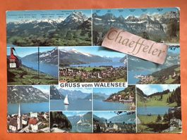 Postkarte 1972 Walensee Ansichten, Suisse,m