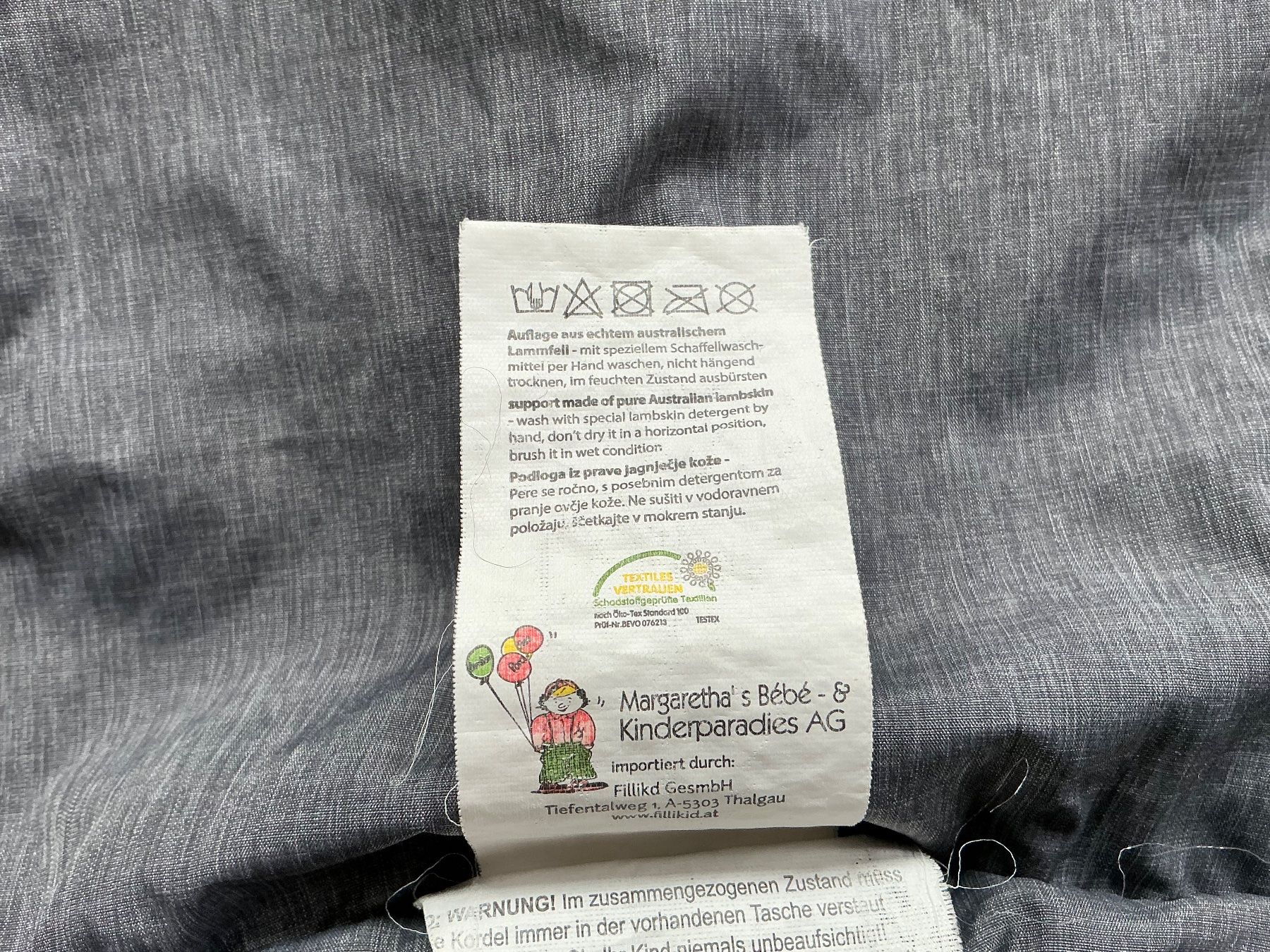 Sacchi a pelo: Fusssack Daunen grau mit Lammfell , – Usato da Jona venduto da Jancy60 4
