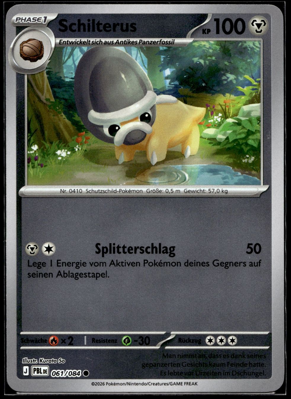 Pokémon Carte collezionabili: Schilterus (PBL DE 061/084) - Reverse Holo – Usato da Affoltern am Albis venduto da Chiesa_5