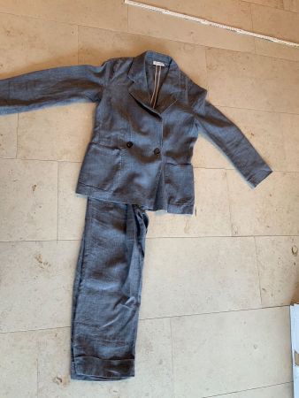 Cappellini Hosenanzug ital 42 ist ca 36 aus Leinen