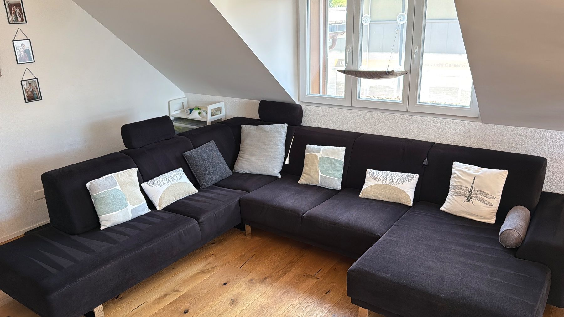 Sofas: Grosses Ecksofa / U-Form – Schwarz/Anthrazit – Gebraucht aus Saland von newalphabet 5