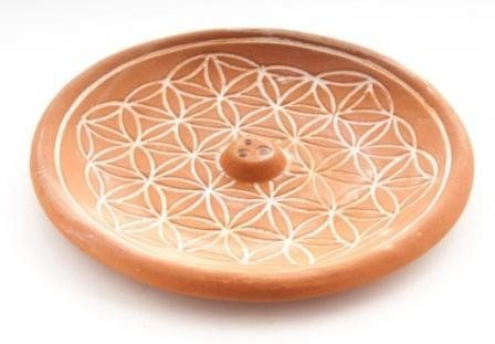 Candele: Räucherstäbchenhalter - Blume des Lebens natur – Nuovo e nell'imballaggio originale da Mauren venduto da Yeelen 1