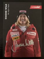 Autogrammkarte Simone Wild Ski Alpin Team signiert