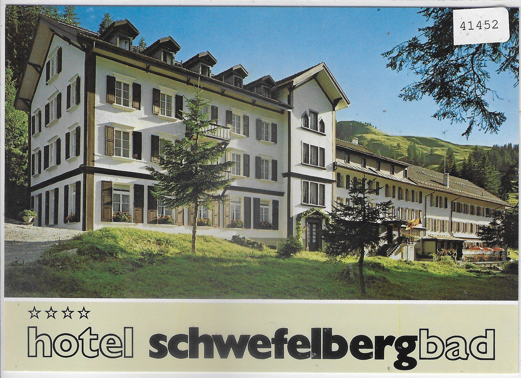 Cartoline postali: Hotel Schwefelbergbad – Usato da Ettingen venduto da Kartenplanet