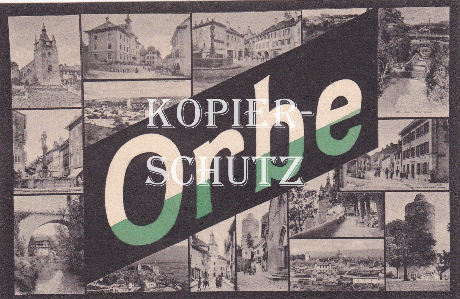 Cartoline postali: Orbe (Diverse Ansichten) /bc – Usato da Hombrechtikon venduto da Rudolf07