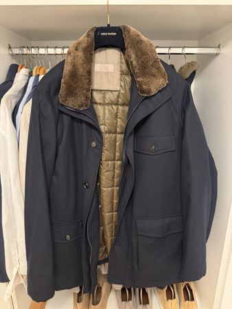Rhodes Wood Fur Jacket (Loro Piana Storm System)