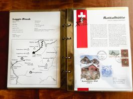 Alpenpost Sammlung mit ca. 50 SAC-Hütten-Belegen