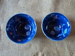 2 schöne blaue Porzellan Schalen Schüssel