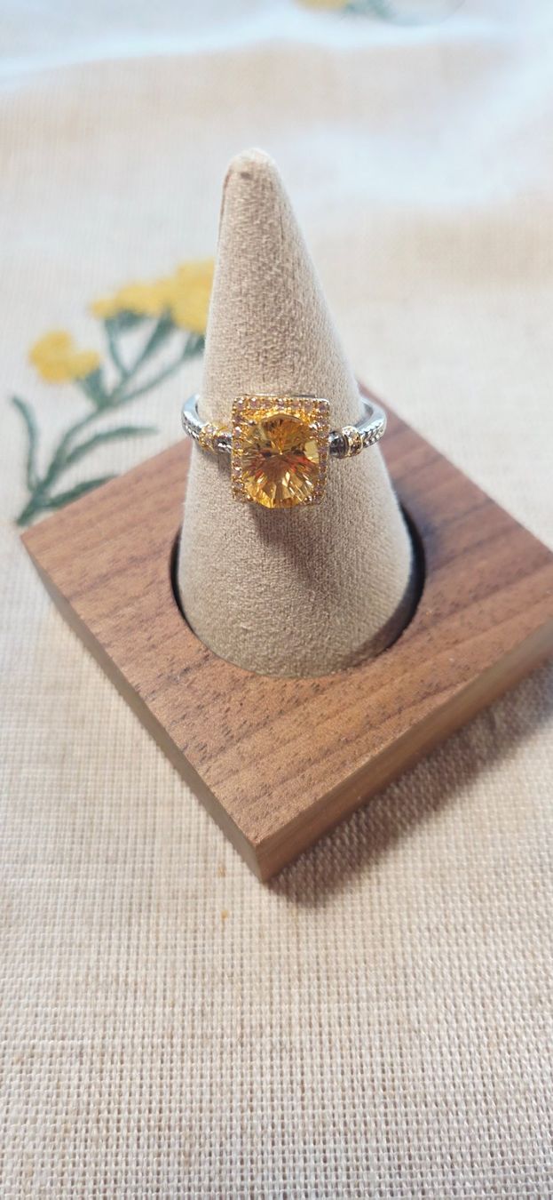 Anelli: NEW - S925 Citrine Ring (Adjustable) – Nuovo (secondo la descrizione) da Zürich venduto da cin_wcf6 1