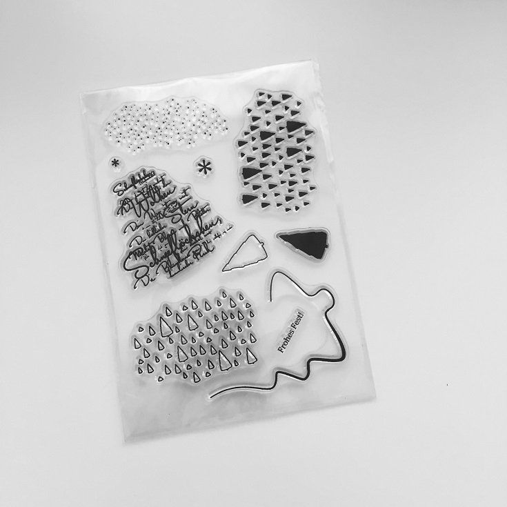 Timbri: Clear Stamps - Schneeflöckchen Tannen – Nuovo e nell'imballaggio originale da Thun venduto da Rowaner 1