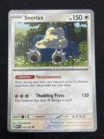 Pokemon Karte Snorlax 143/165 non Holo 2023 🇺🇸