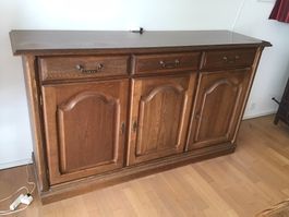 Rustikales Sideboard Massivholz B:175cm | Vintage Schrank