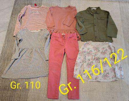 Mädchen Kleiderpaket Gr. 110/116/122 5-teilig getragen