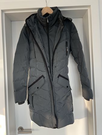 S.Oliver Wintermantel Daunenmix, Grau, Gr. 36, Top Zustand!