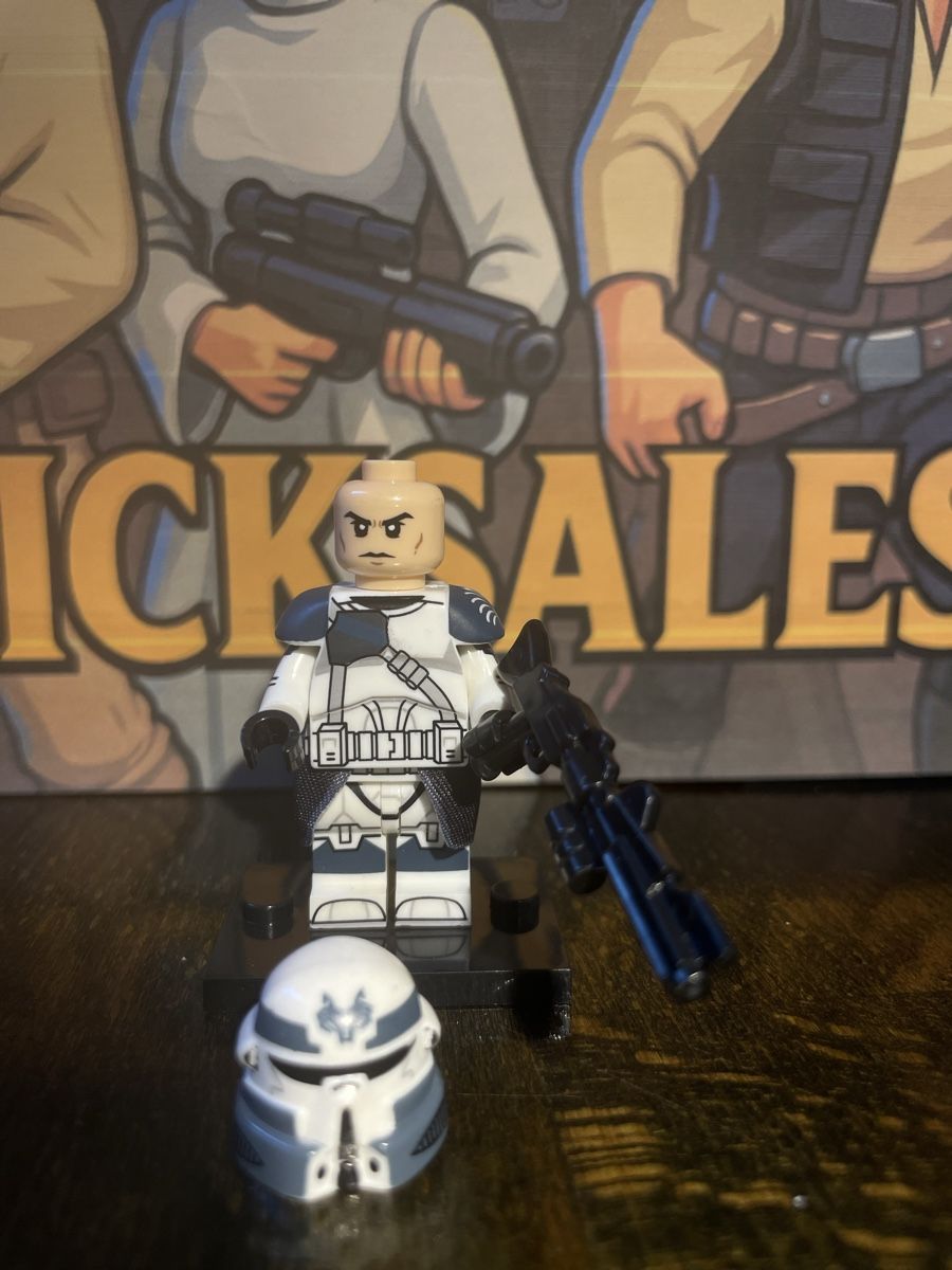 Star Wars Statuette: Star Wars Airborne Wolfpack Clone Trooper Figur Lego-Komp. – Nuovo (secondo la descrizione) da Zufikon venduto da BrickSales 2