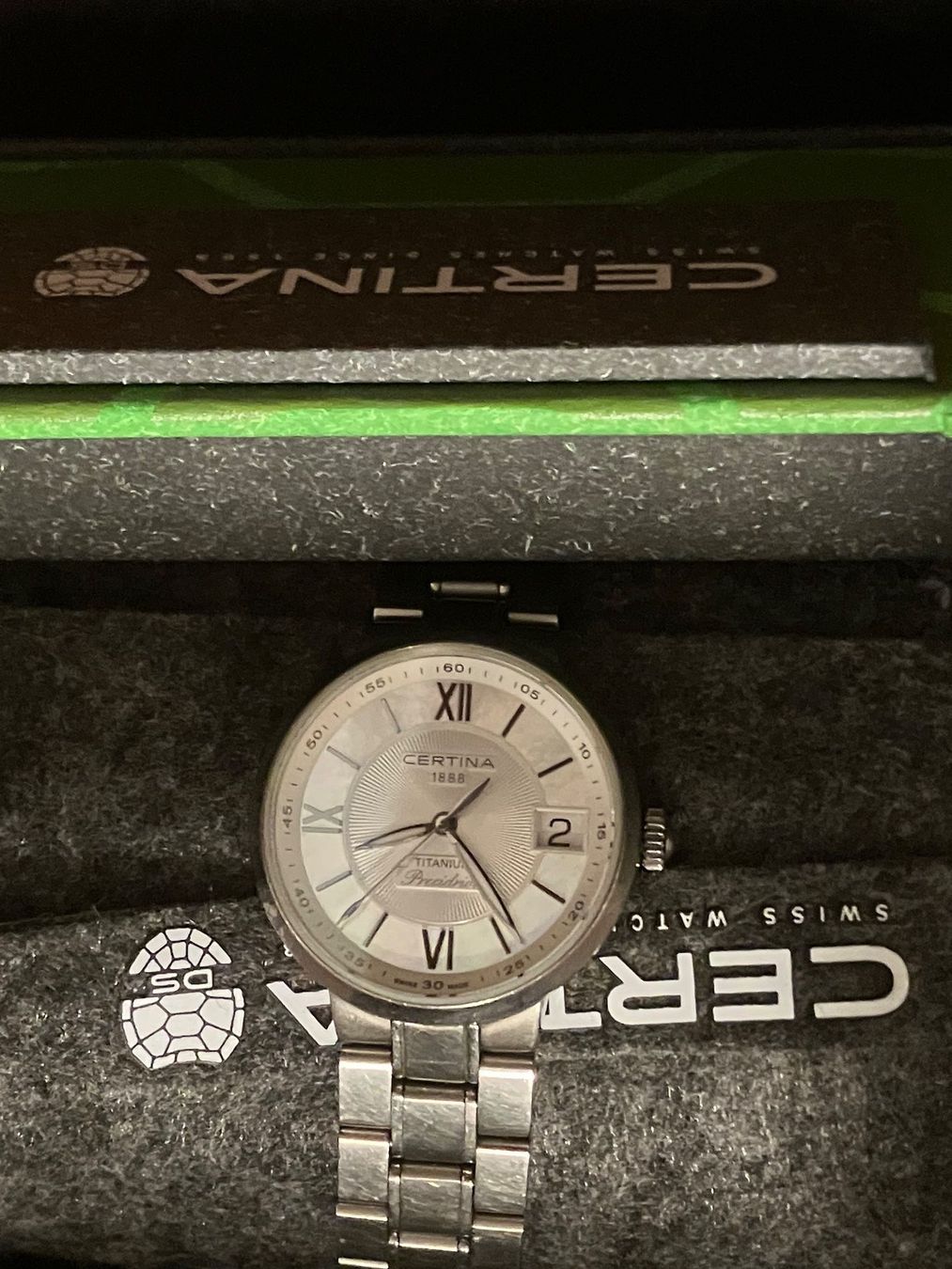 Certina Orologi: Damenuhr Certina DS Stella Titanium mit Box aus Sammlung – Usato da Flums venduto da Limatools 1