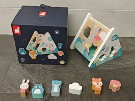 Janod Sortierspiel / Steckspiel Holz +18 Monate