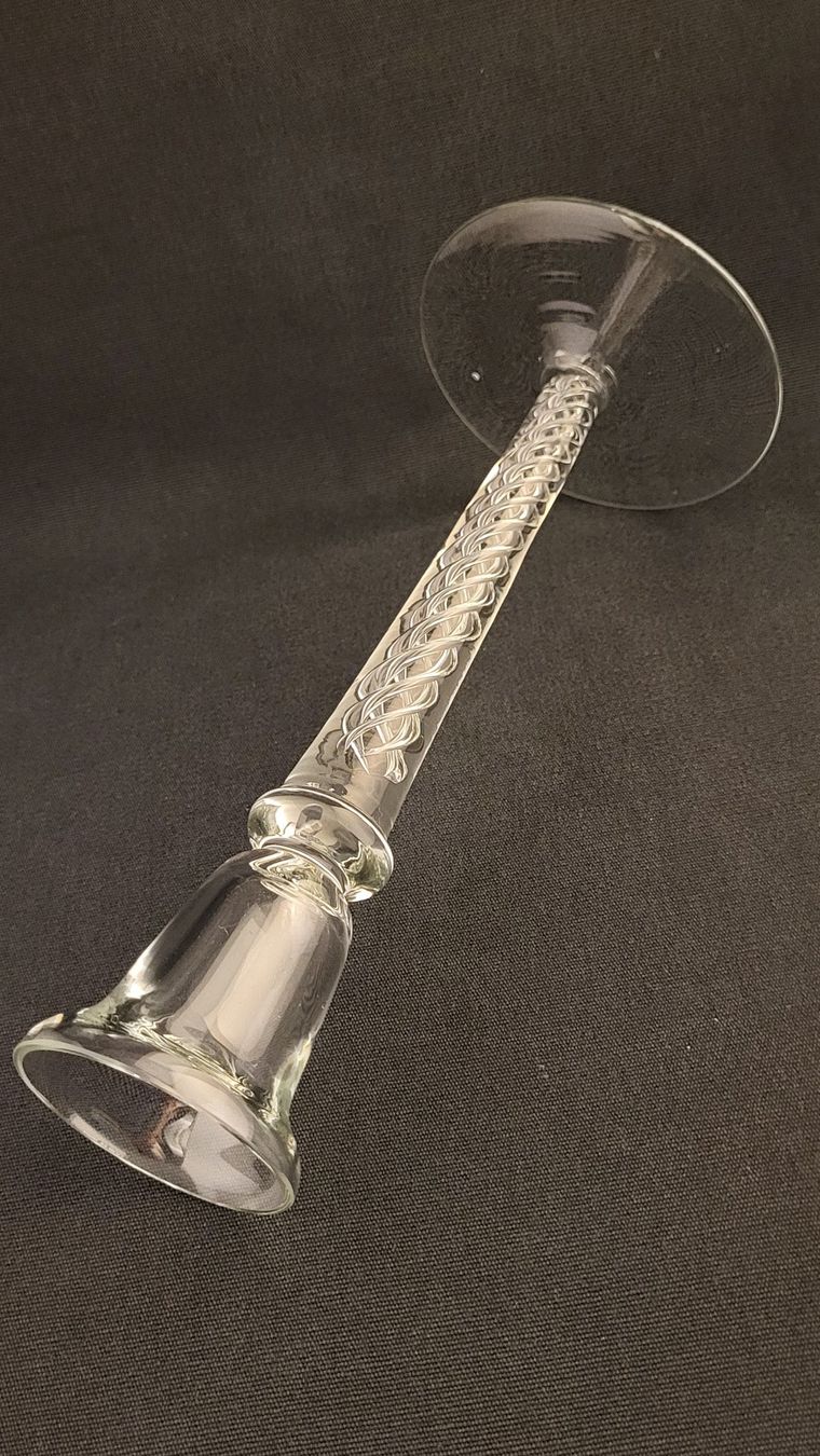 Bougeoirs: Glas-Kerzenständer mit Spirale – D'occasion à Basel par spinne02 4