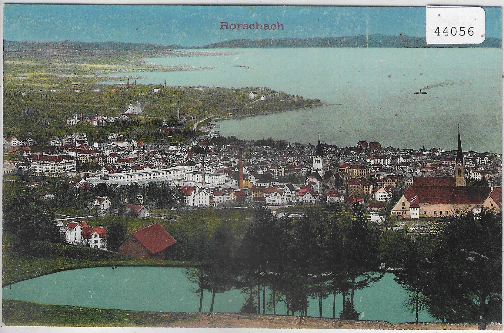 Cartoline postali: Rorschach - Generalansicht - Litho – Usato da Ettingen venduto da Kartenplanet