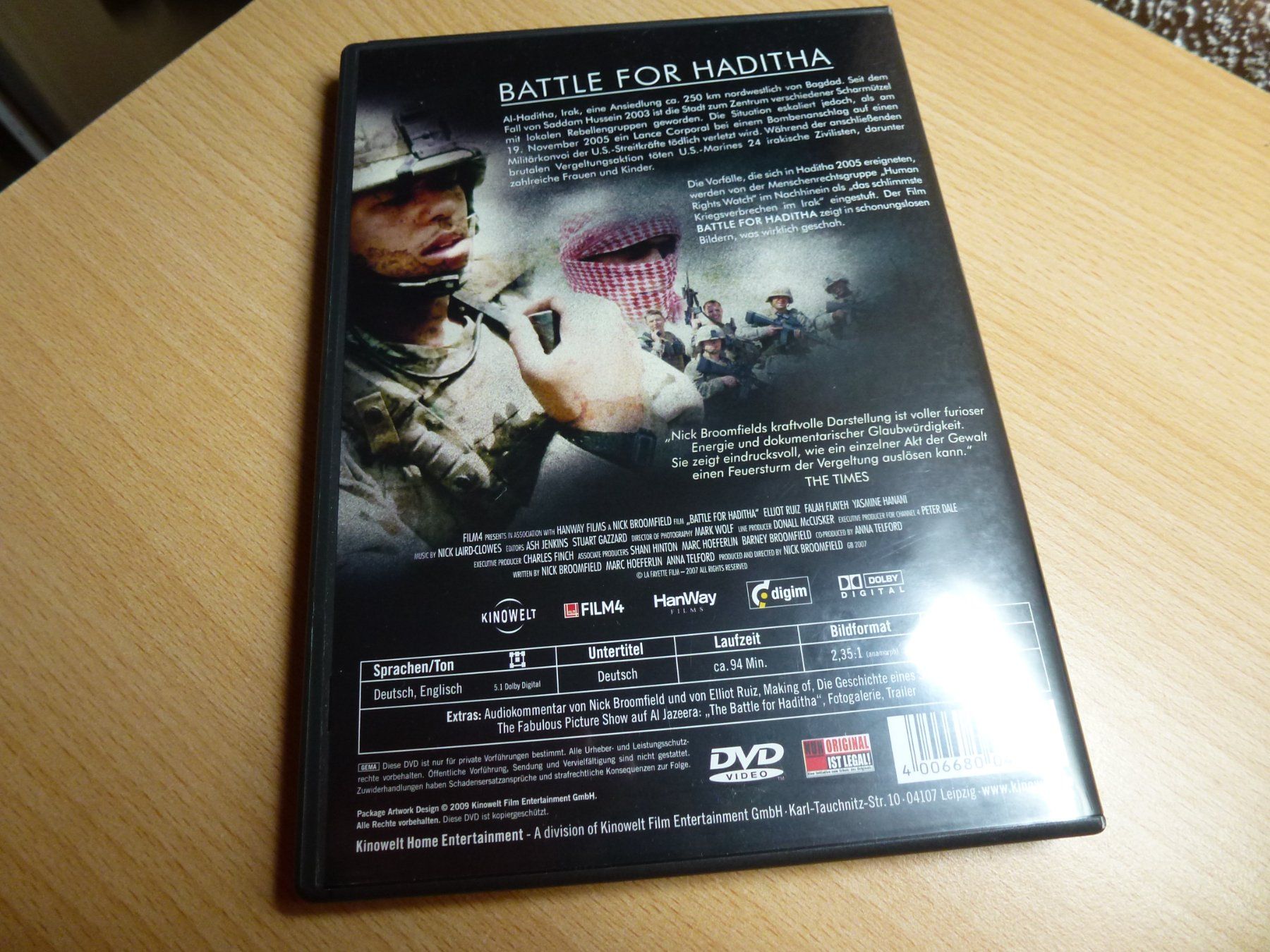 Tutti i DVDs: Battle for Haditha – Usato da Hombrechtikon venduto da Maloev17 1