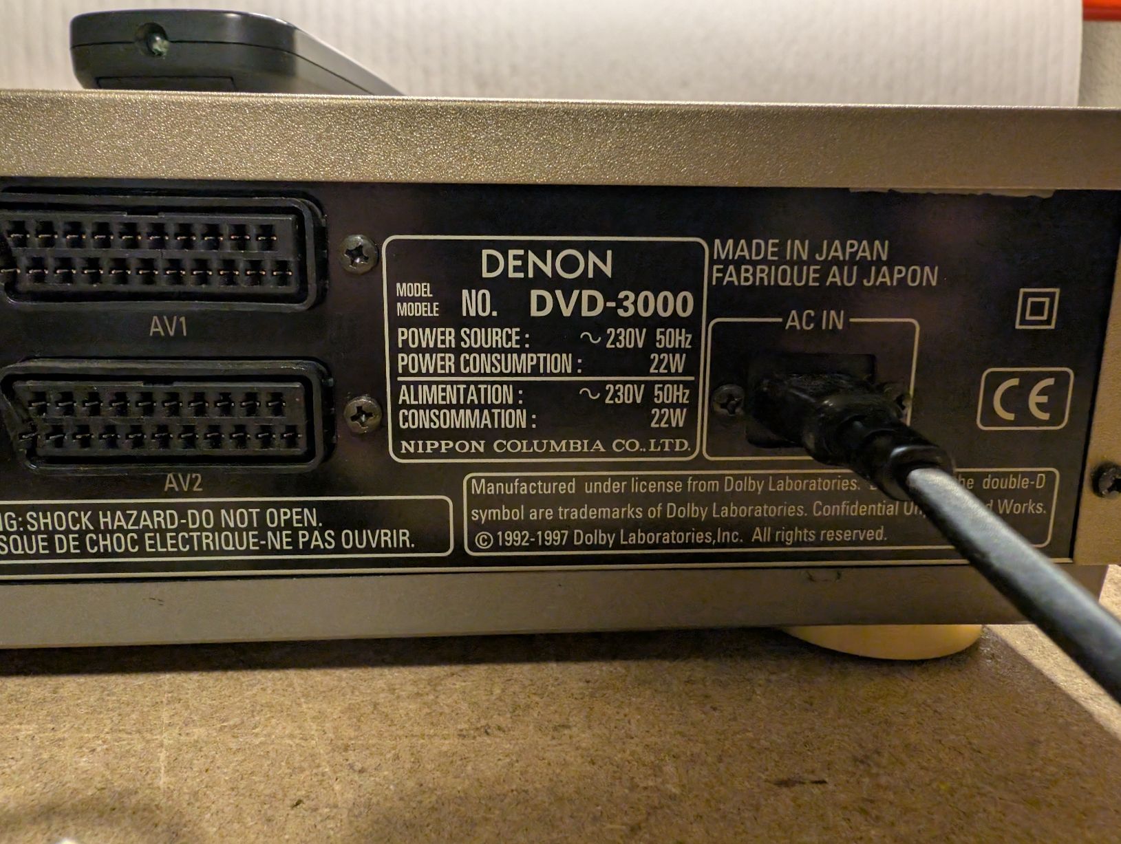 Tutti i DVDs: Denon DVD 3000 Gerät – Usato da Laupen ZH venduto da Zmoewe 3