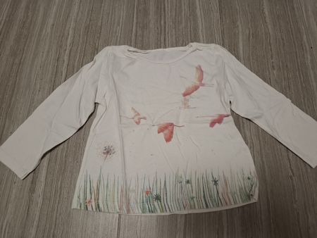 t-shirt blanc longue manche 4 ans 