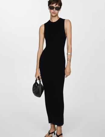 🤩MANGO CREPE KLEID SCHWARZ NEU & D&G P.