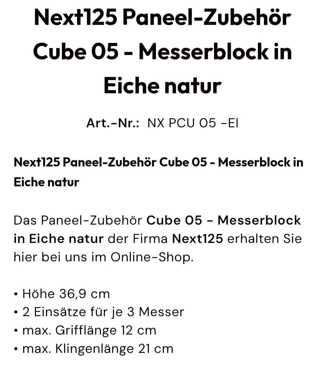 Messer: NEU Messerblock Marke Next 125 – Neu (gemäss Beschreibung) aus Madetswil von triforuz 6