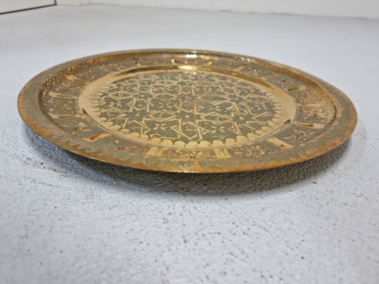 Tutte le decorazioni: Messing Tablet mit Gravuren, orientalisch, Vintage Style – Usato da Binningen venduto da wei_nqt8 2