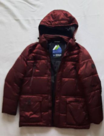 Herren-Winterjacke bordeaux Grösse XXL