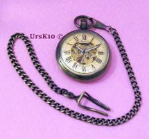NEUE Taschenuhr Bronze Gold - Bronze Automatikuhr