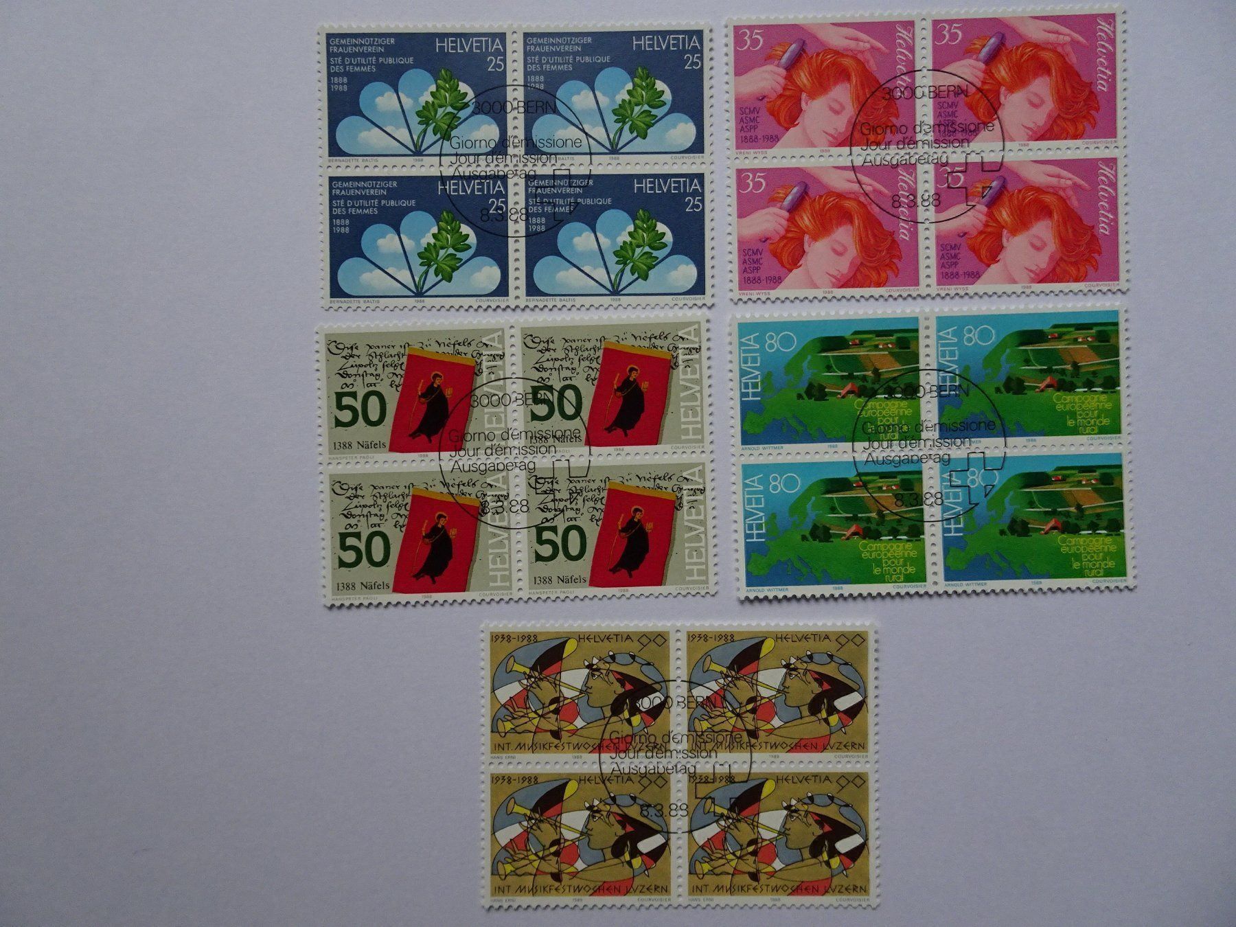 Alle Briefmarken: 1988 – Neu (gemäss Beschreibung) aus Aadorf von Chnorli-Furz