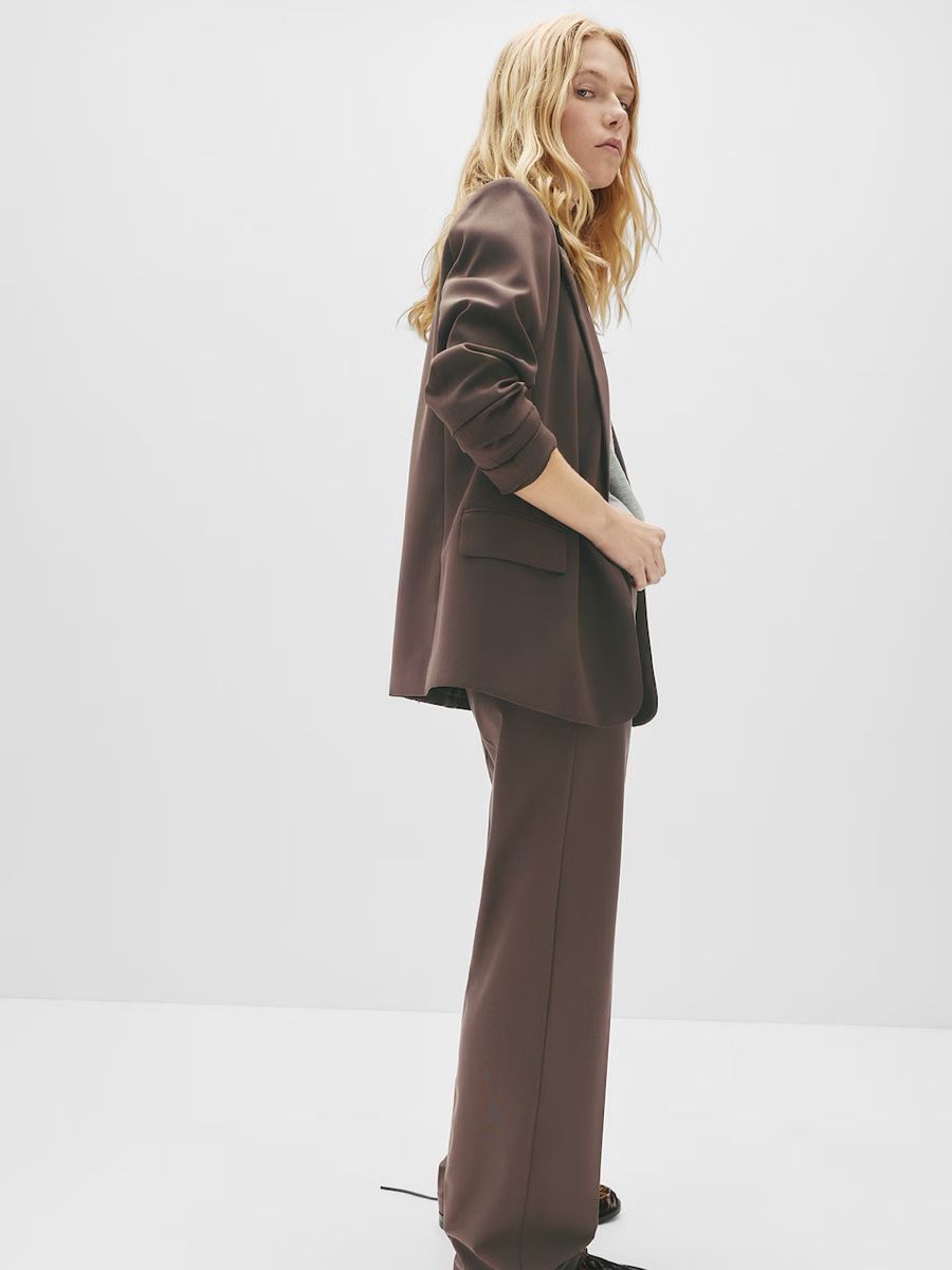 Pull&Bear Pantaloni: Pull&Bear Wide Leg Hose in Dunkelbraun – Nuovo (secondo la descrizione) da Muttenz venduto da Bea_dbr